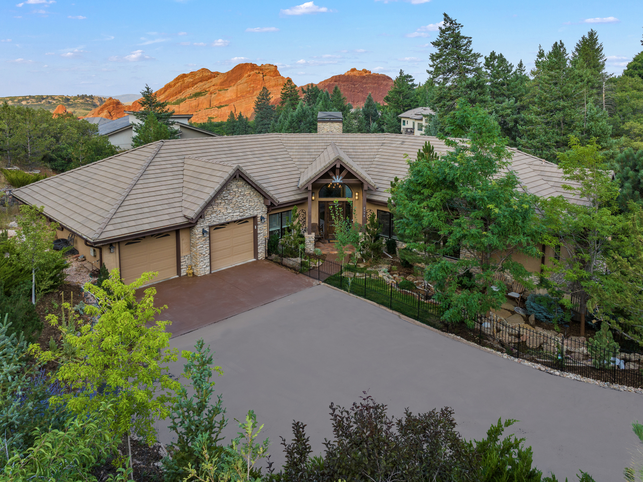 Aerial Photography of a 2 Million Dollar Home in Roxbourogh, Colorado
